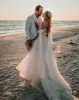 Fairy Off the Shoulder Tulle Wedding Dresses with Slit sold by KissProm
