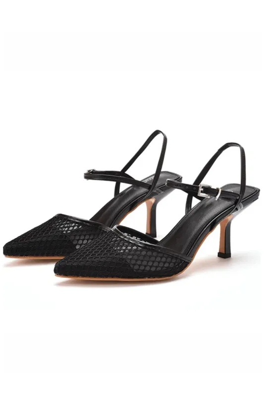 Women's Leatherette With Ankle Strap Closed Toe Stiletto Heel Wedding Shoes sold by KissProm