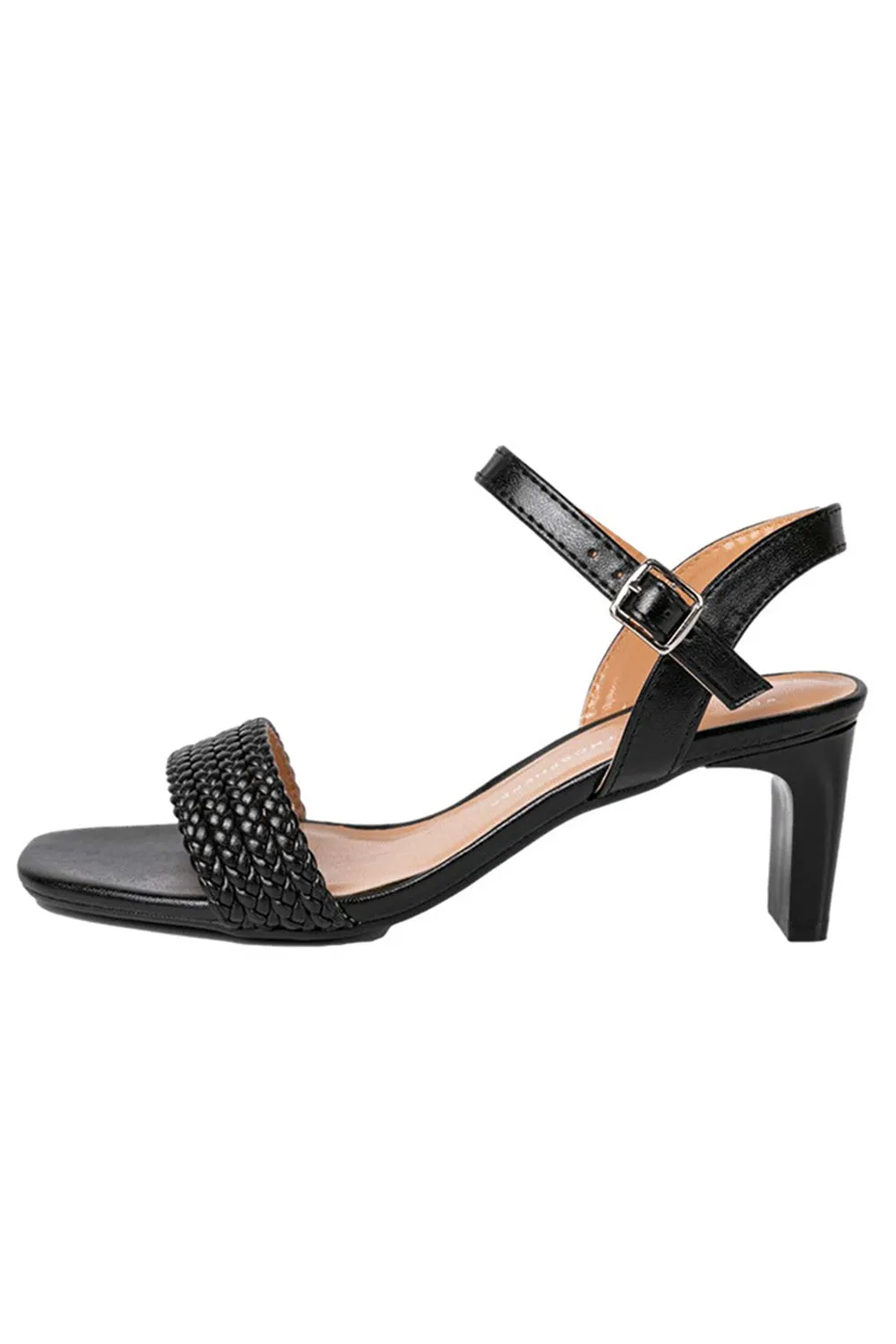 Outdoor Sandals Peep Toe Chunky Heel Fashion Shoes With Buckle Braided Strap sold by KissProm
