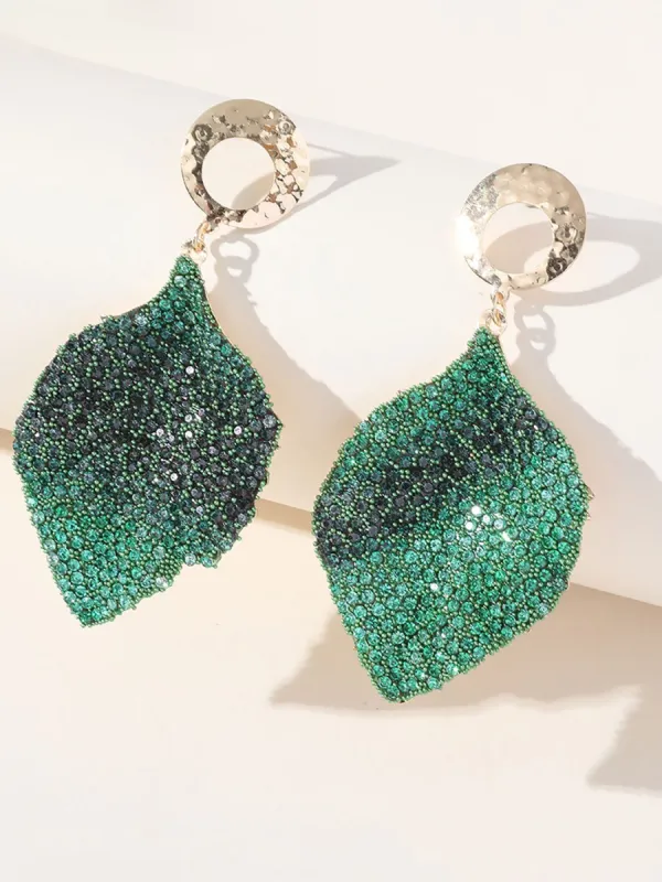 Green Leaf Unique Earrings sold by KissProm