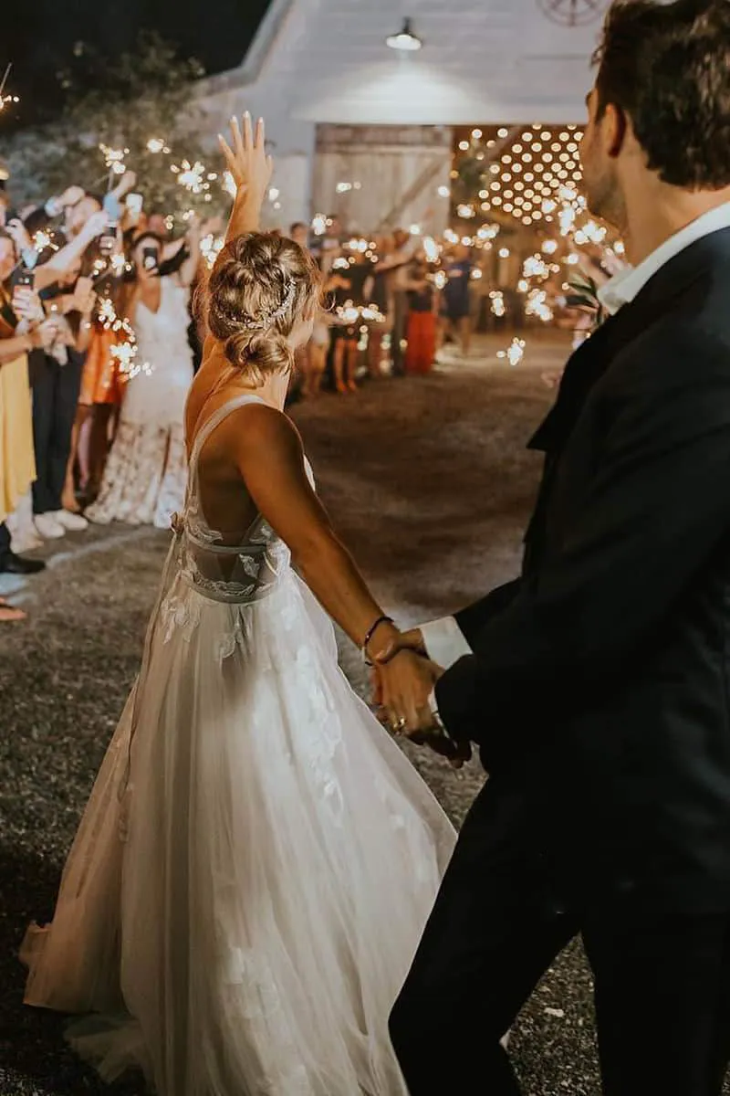 Marvelous V-neck A-Line Wedding Dress Tulle Appliques Rustic Wedding Dress sold by KissProm product image thumbnail 4