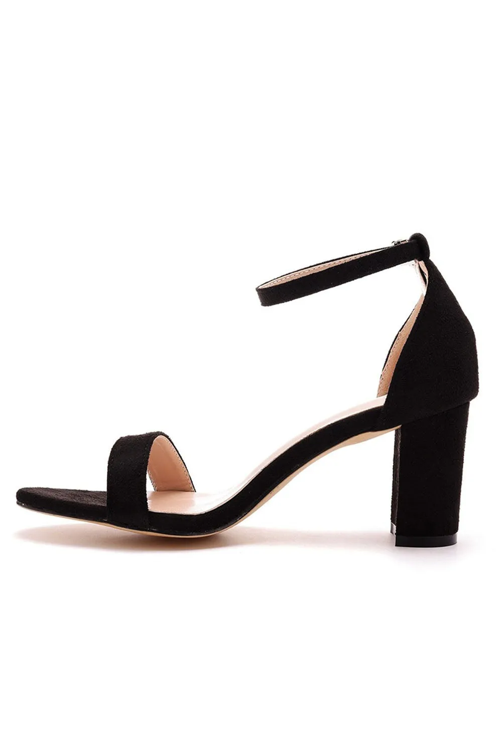 Brief Open Toe ONE-STRAP Buckle Chunky Heel Sandals sold by KissProm