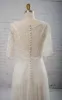 Sweetheart A-line Chiffon Dress With Half-sleeved Illusion Bodice sold by KissProm