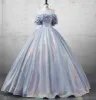 Glitz Mermaid Blue Bridal Gown Fairy Prom Dress Dress sold by KissProm