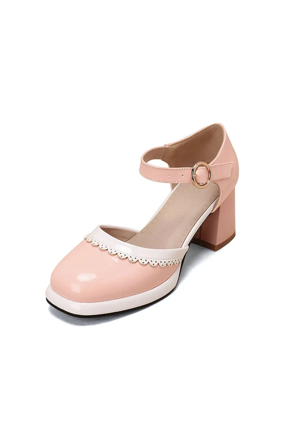 Retro Ankle Strap High Heels Shoes sold by KissProm product image thumbnail 4