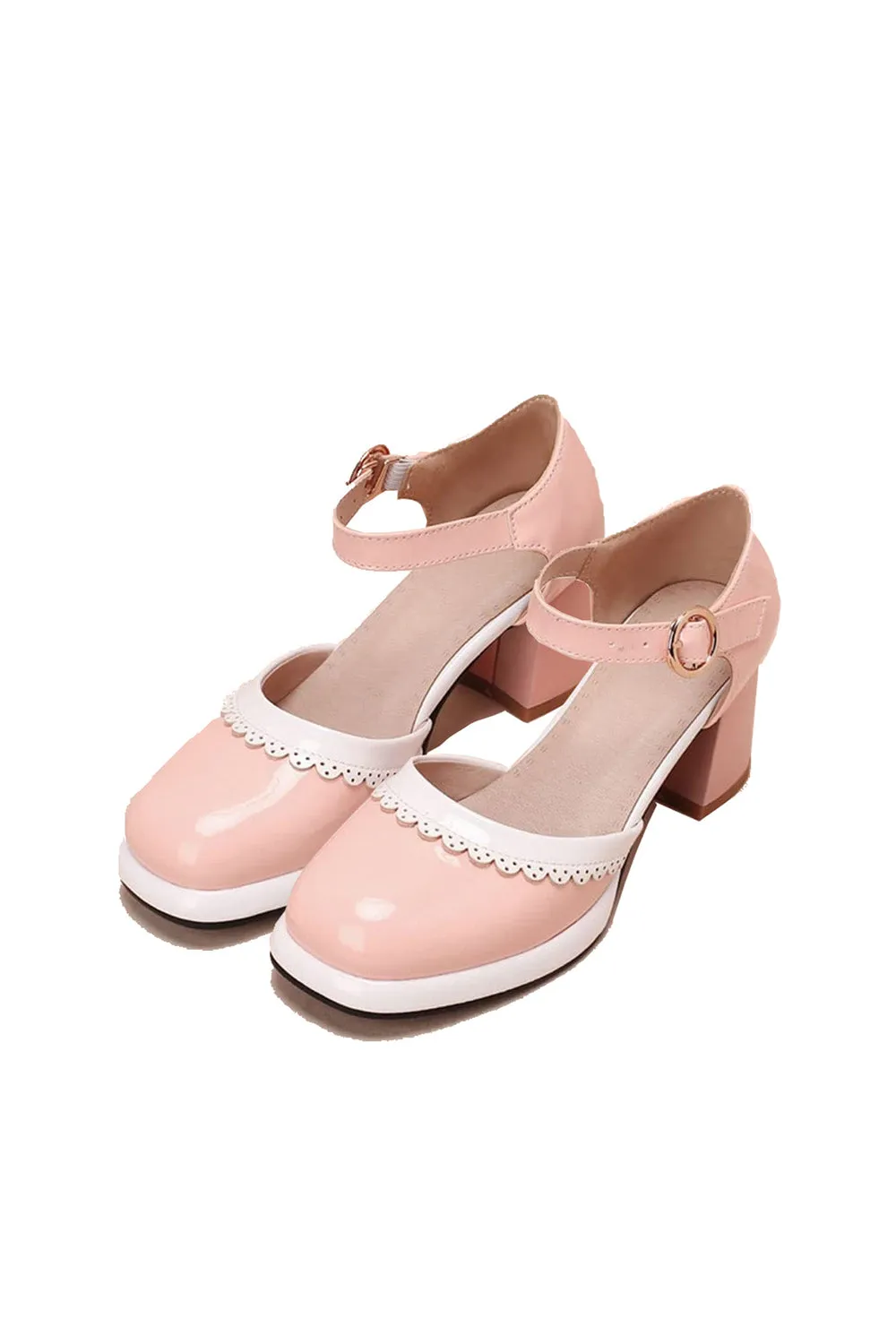 Retro Ankle Strap High Heels Shoes sold by KissProm product image thumbnail 5