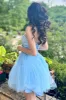 Vandalia | Sky Blue Strapless Lace-Up A-Line Homecoming Dress sold by KissProm