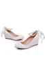 Round Toe Platform Heels Beaded Mary Janes sold by KissProm