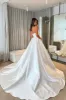 Ayasha | Ball Gown Strapless Satin Wedding Dresses sold by KissProm