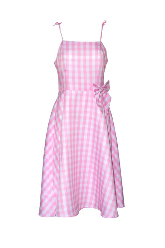 Pink Plaid Pin Up 1950s Dress Accessory Set sold by KissProm