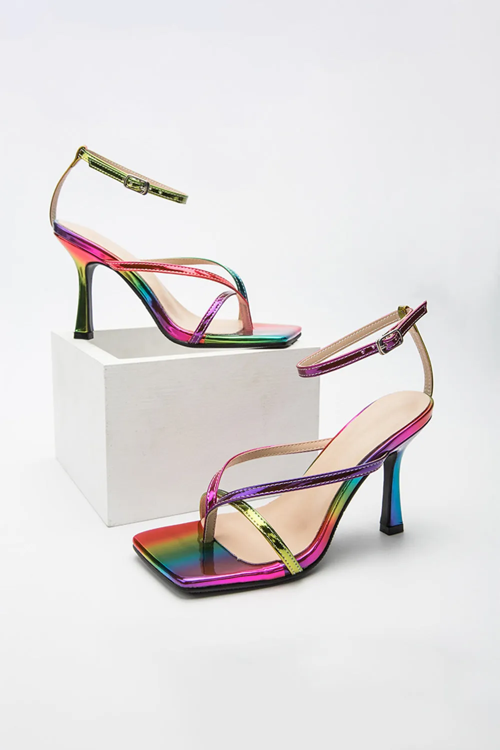 Outdoor Peep Toe Stiletto Heel Fashion Shoes With Buckle Ankle Strap sold by KissProm product image thumbnail 2