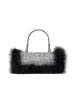 Women’s Furry Rhionestones Evening Clutch Bags sold by KissProm