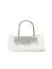 Women’s Furry Rhionestones Evening Clutch Bags sold by KissProm