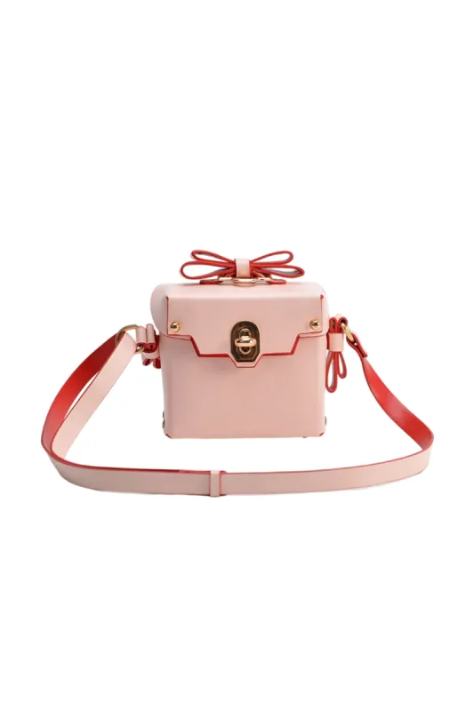 Women’s Bowknots Box Shoulder Bags in Vegan Leather sold by KissProm