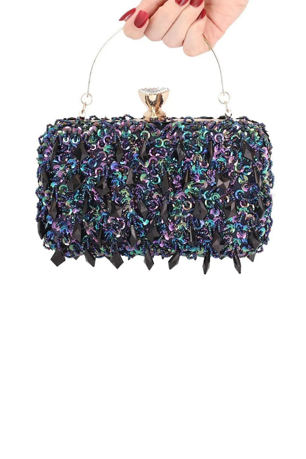 Women’s Beaded Sequined Evening Clutch Bags sold by KissProm product image thumbnail 4