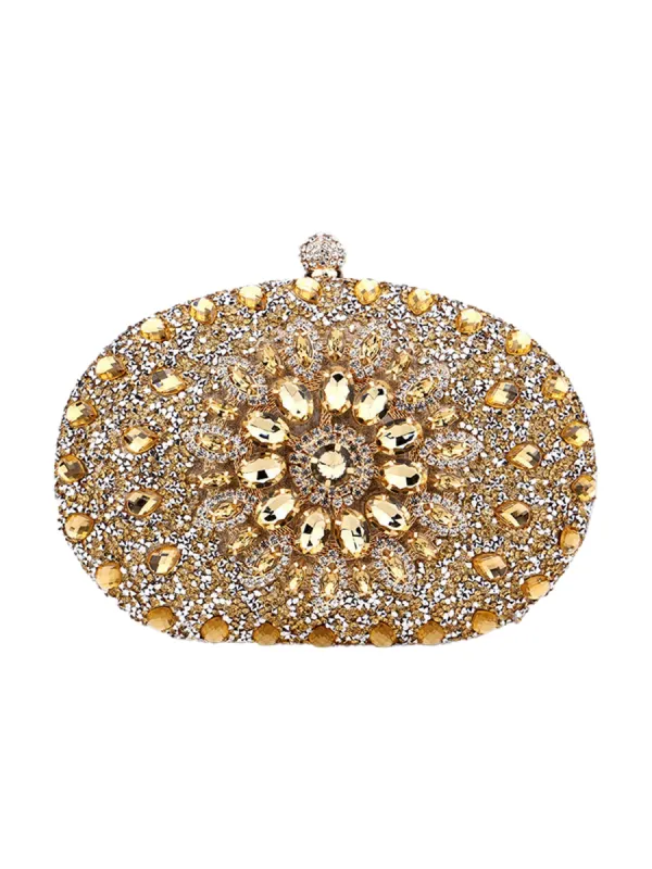 Women’s All Over Crystals Sparkly Evening Clutch Bags sold by KissProm