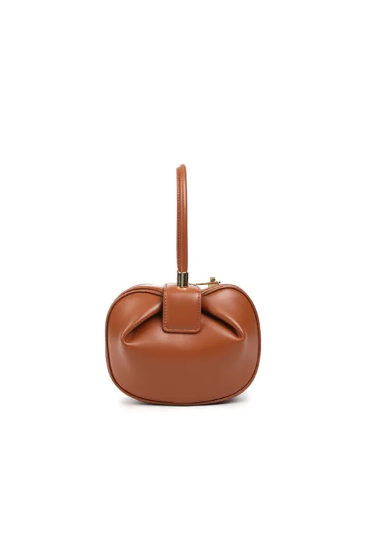 Women’s Knotted Cherry Top Handle Clutch in Genuine Leather sold by KissProm
