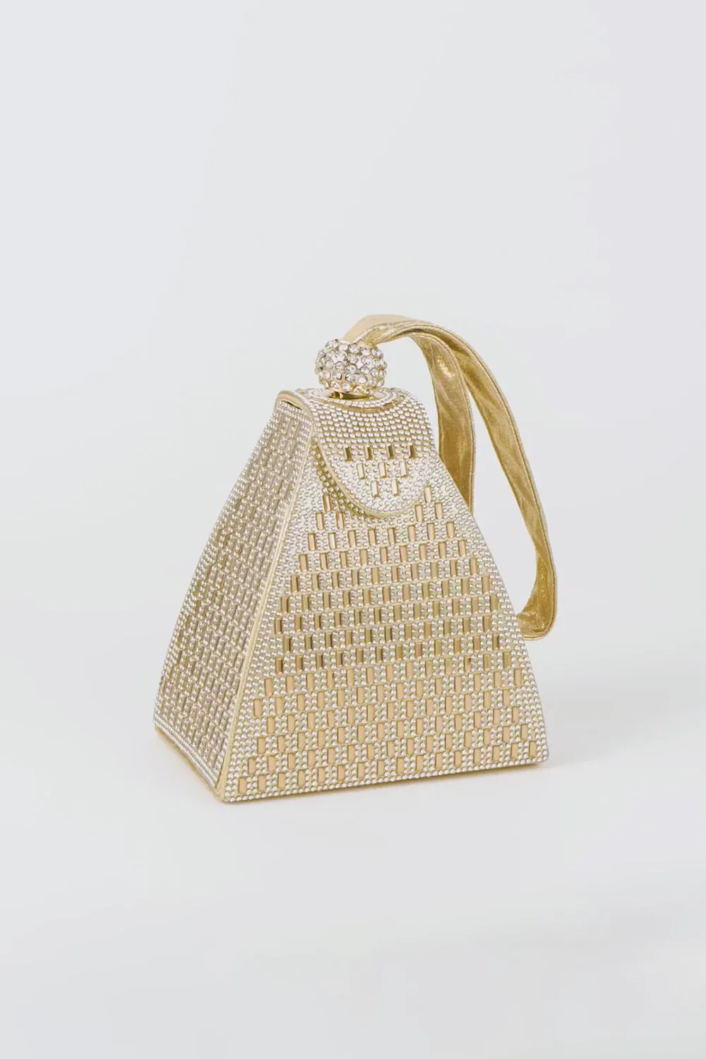 Crystal Gold Pyramid Handbag sold by KissProm product image thumbnail 3