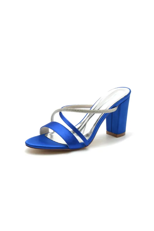 Cross Strap Open Toe High Heels With Rhinestone sold by KissProm