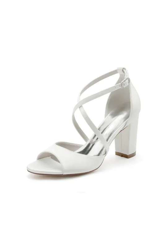 Peep Toe Cross Strap High Heels Party Shoes sold by KissProm