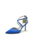 Pointed Toe Cross Strap With Rhinestones Stiletto Heels sold by KissProm