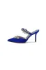 Pointed Toe Crystal Flower Strap Stiletto Heel sold by KissProm