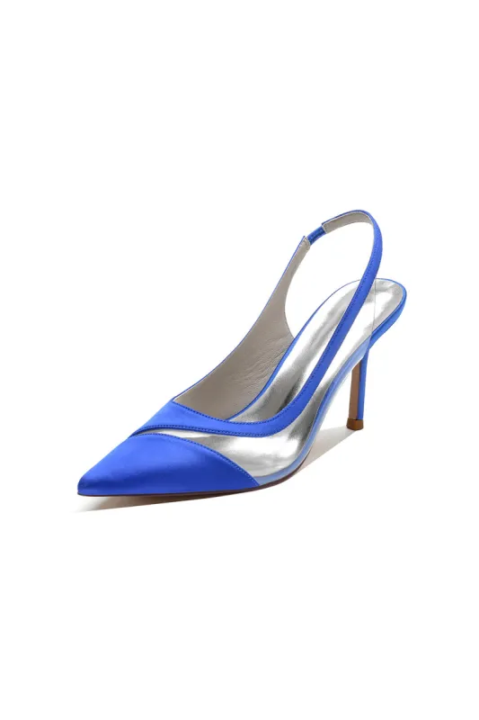 Party Pointed Toe Slingback Strap High Heels sold by KissProm
