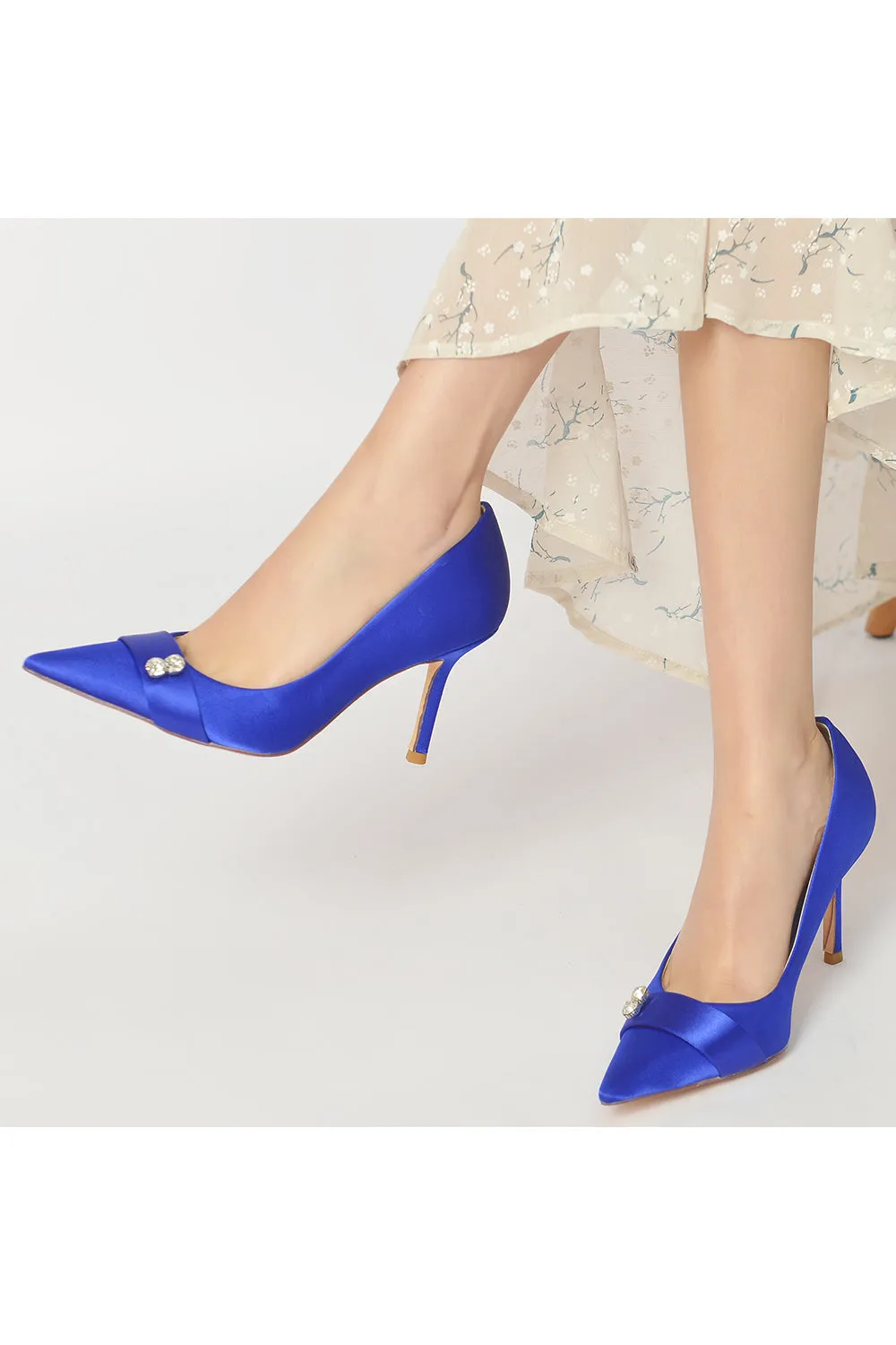 Pointed Toe Crystal High Heels Party Shoes sold by KissProm product image thumbnail 5