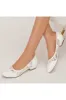 White Lace Open Toe Flats Bridal Shoes sold by KissProm