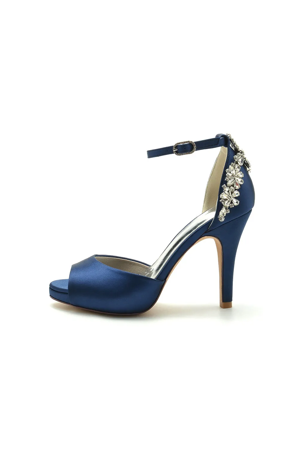 Party Peep Toe Rhinestone Embellished High Heels sold by KissProm product image thumbnail 3