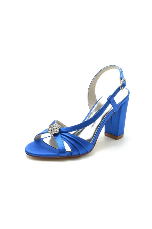 Slingback Strap Open Toe Block Heels sold by KissProm