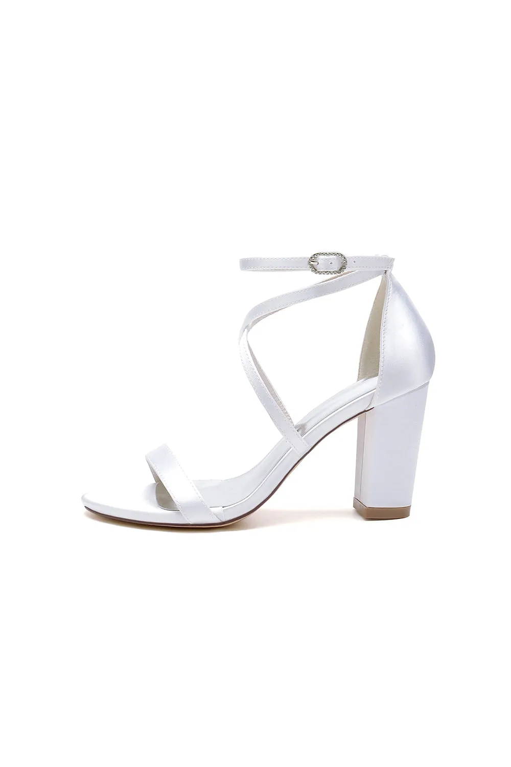 Simple Open Toe Cross Strap High Heels sold by KissProm product image thumbnail 4