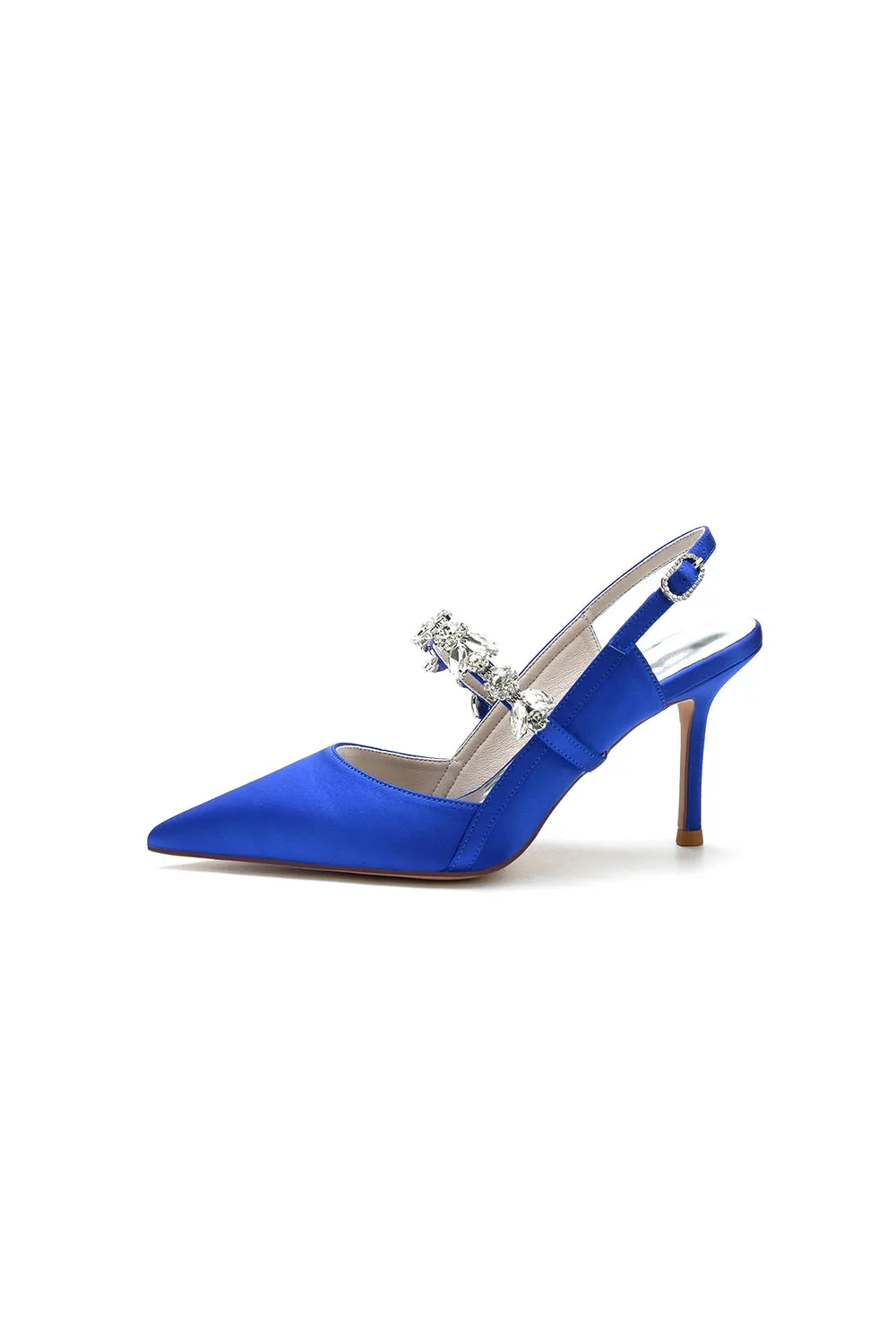 Pointed Toe Stiletto Heels with Rhinestone Strap sold by KissProm product image thumbnail 3