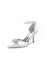 White Pointed Toe with Rhinestone Flower sold by KissProm