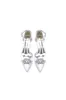White Pointed Toe with Rhinestone Flower sold by KissProm