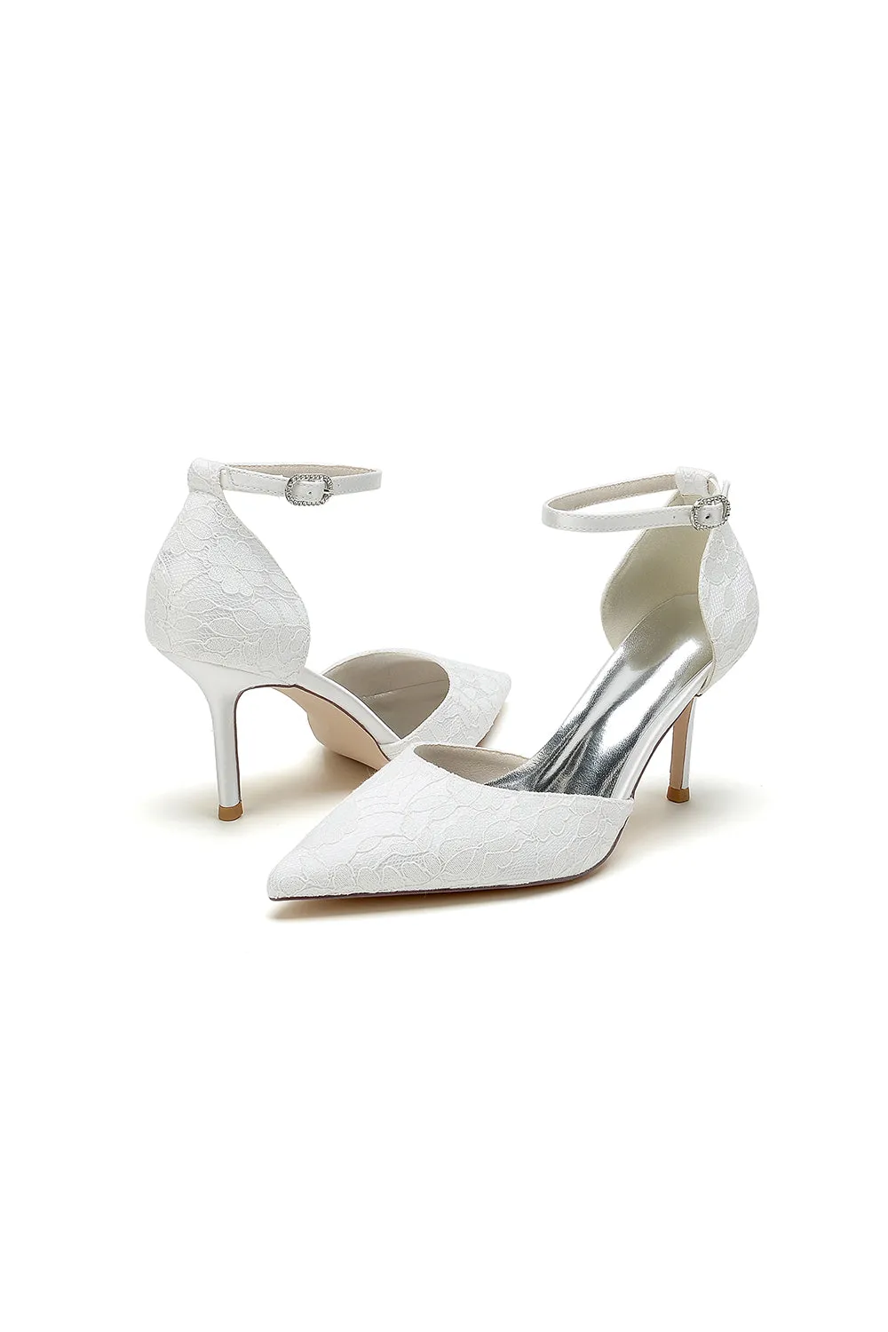 Pointed Toe Bridal Heels with Ankle Strap sold by KissProm product image thumbnail 5
