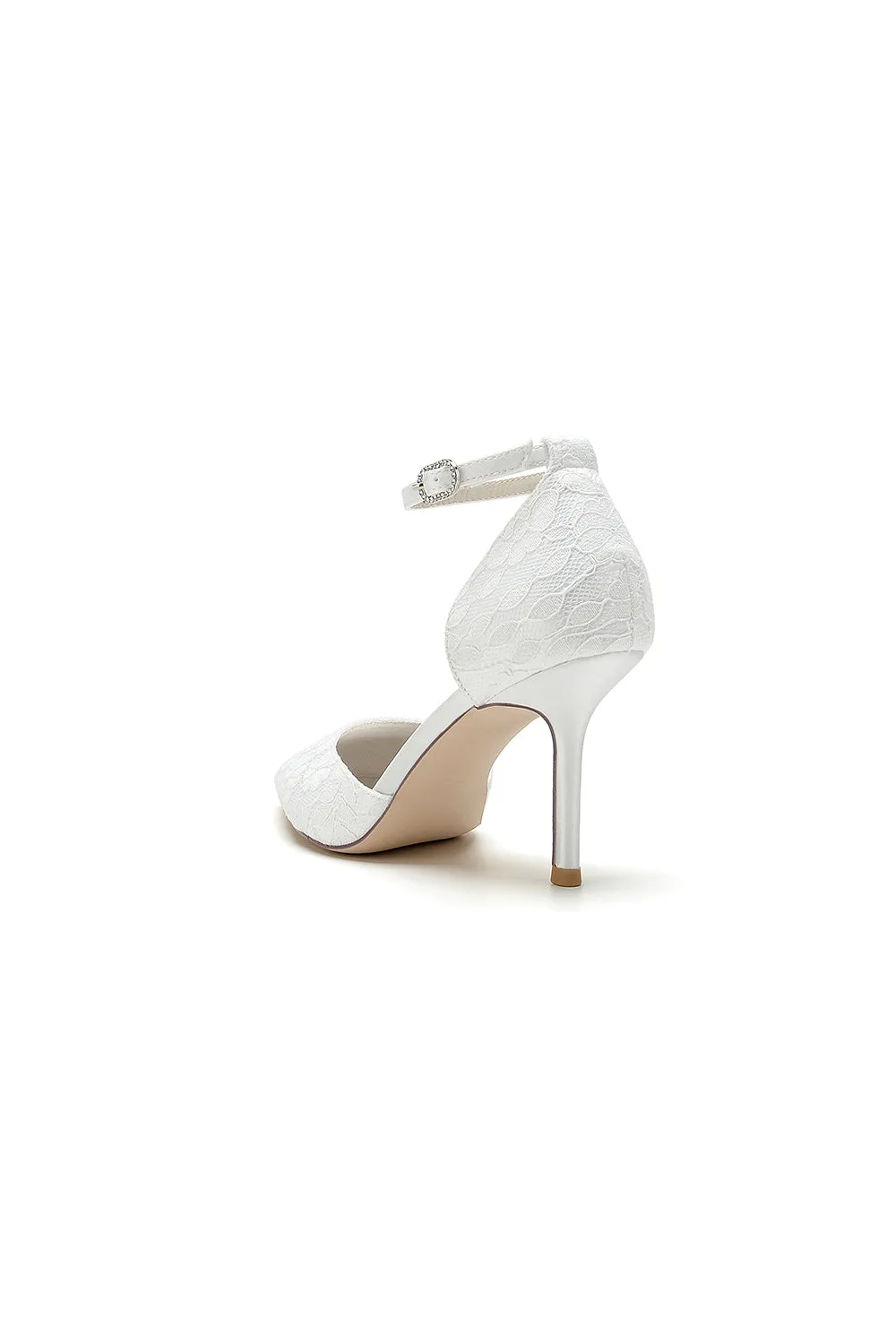 Pointed Toe Bridal Heels with Ankle Strap sold by KissProm product image thumbnail 4