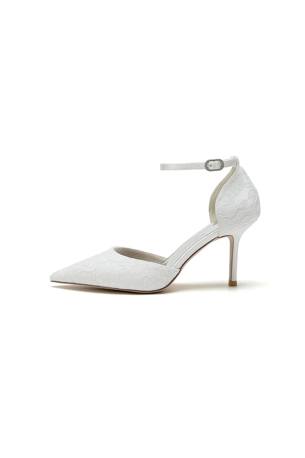 Pointed Toe Bridal Heels with Ankle Strap sold by KissProm product image thumbnail 3