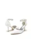 Pointed Toe Bridal Heels Pearl Strap sold by KissProm