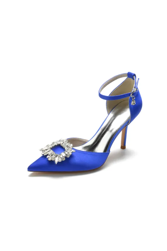 Pointed Toe Rhinestone Party Shoes sold by KissProm