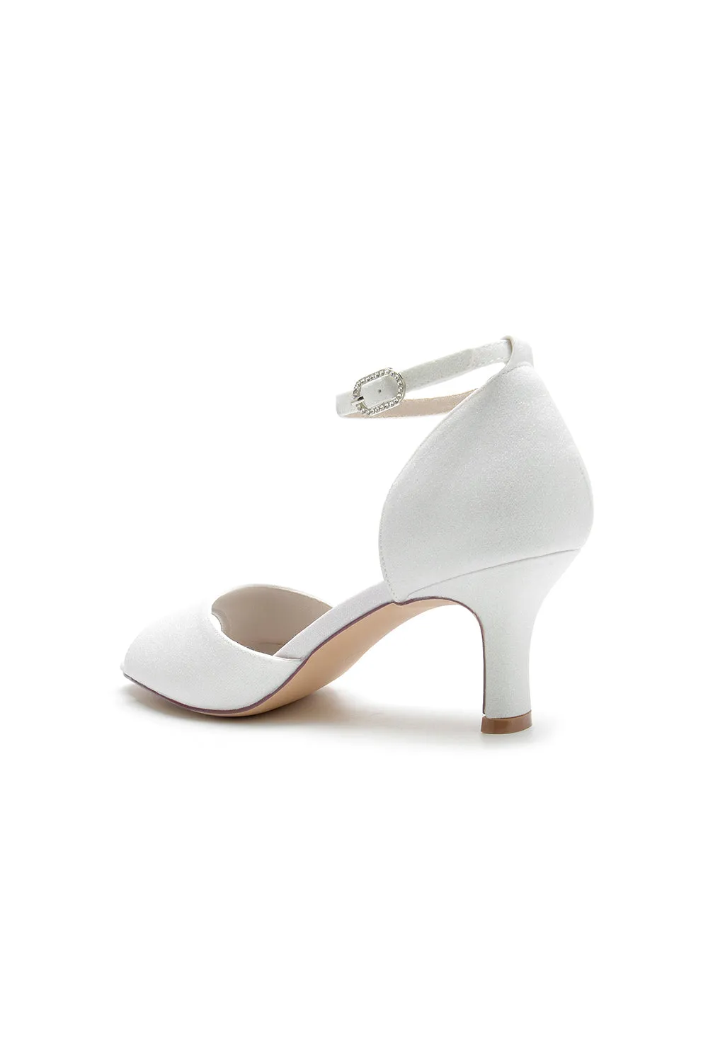 Glitter Crystal Peep Toe Chunky Heels sold by KissProm product image thumbnail 3