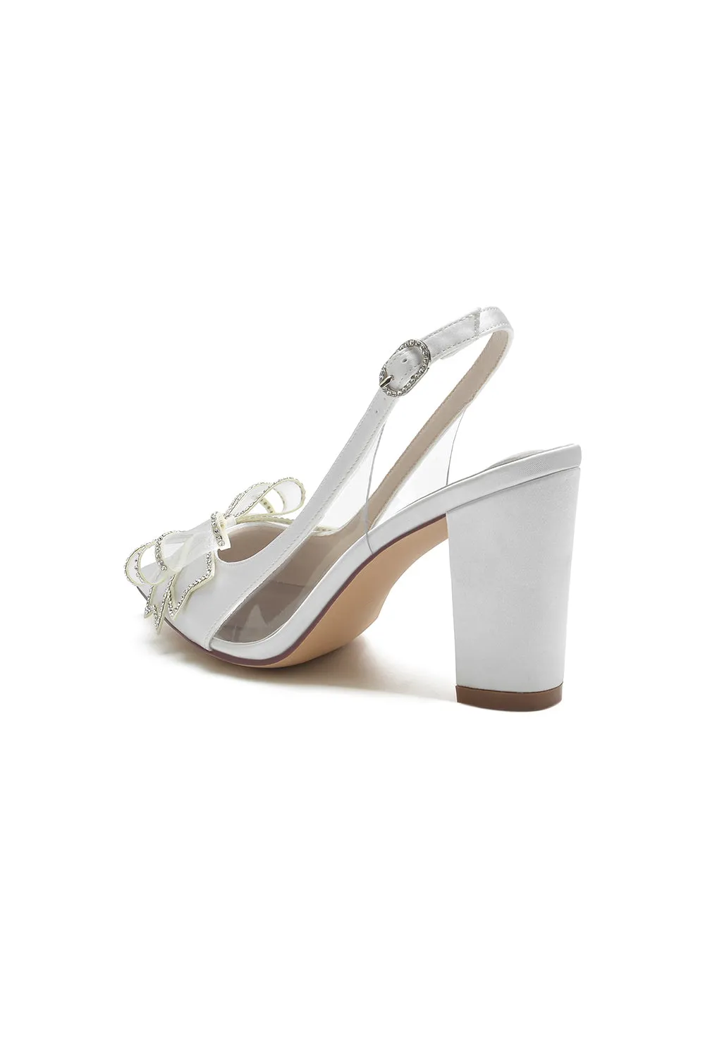 Pointed Toe Chunky Heels with Bow sold by KissProm product image thumbnail 3