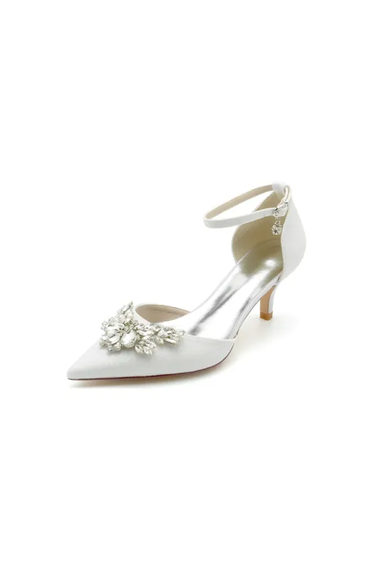 Stiletto Heel Glitter Crystal Wedding Shoes with Rhinestone sold by KissProm