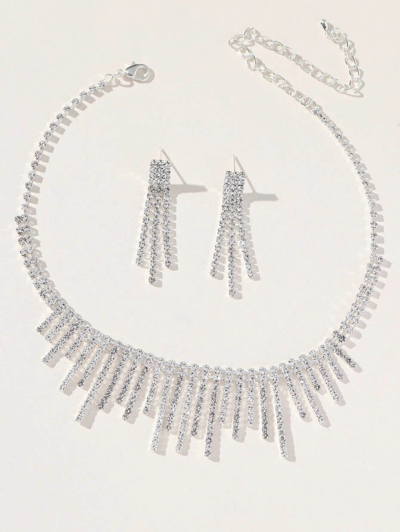 Tassel Necklace Earrings Pendant Two Piece Set sold by KissProm product image thumbnail 2