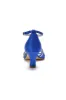 Elegant Rayel Blue Satin Pump with Rhinestone Accents sold by KissProm