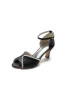 Elegant Rayel Blue Satin Pump with Rhinestone Accents sold by KissProm