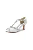 Ivory Leather Heels Adorned with Lace and Rhinestone Accents sold by KissProm