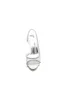 Elegant White Leather Sandals with Silver Chain Accent sold by KissProm