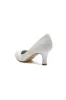 Chic White Lace Pumps with Intricate Floral Pattern sold by KissProm