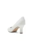 Elegant White Lace High Heels with Wooden Heel sold by KissProm